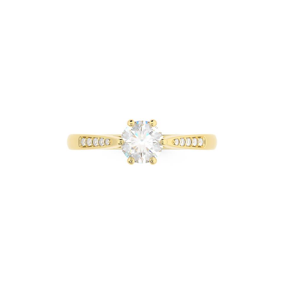WG 014 Shoulder set solitaire 3