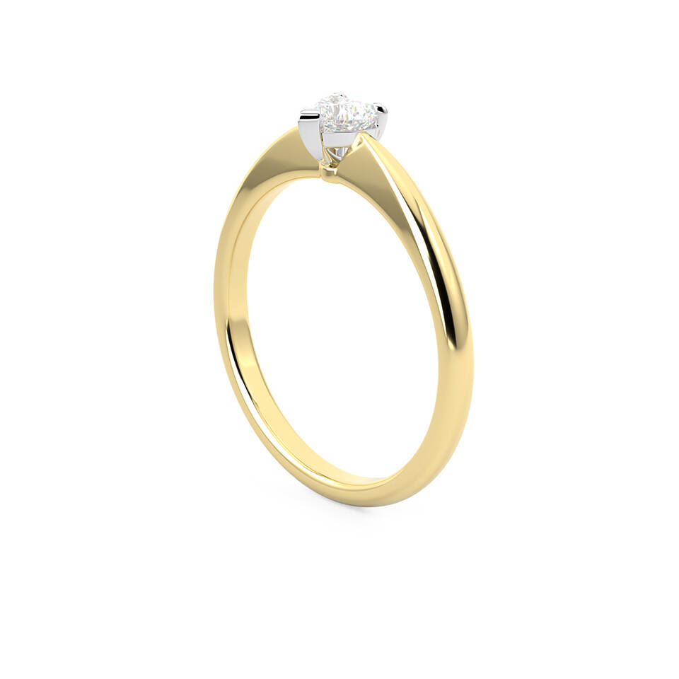 WG 020 Heart solitaire ring 1