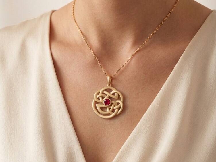 Trinity Knot Ruby Lifestyle