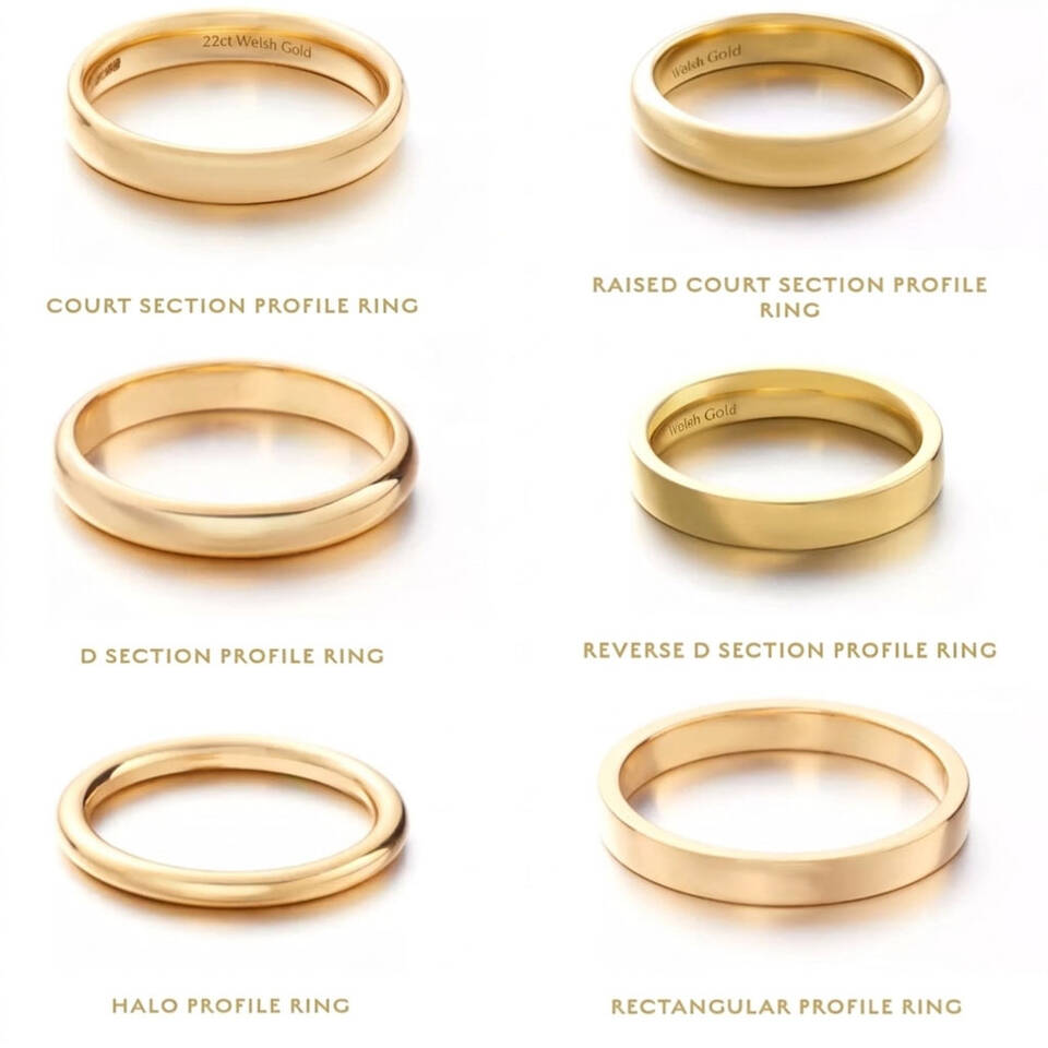 The six classic ring profiles