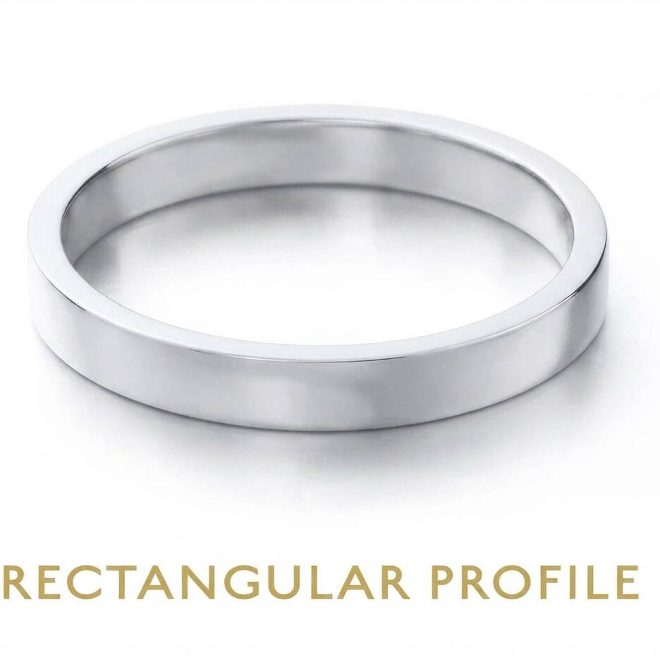 Rectangular profile silver replica